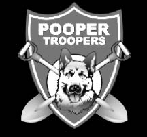 pooper troopers logo - pet waste cleanup